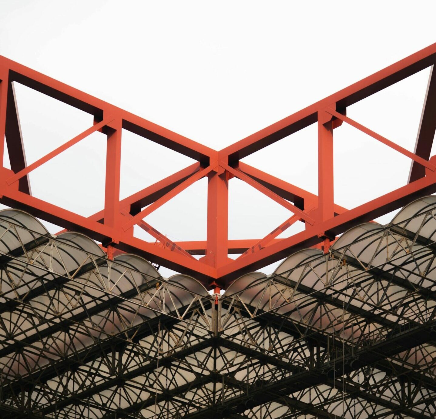 oceľová konštrukcia polyuretánový náter – štadión